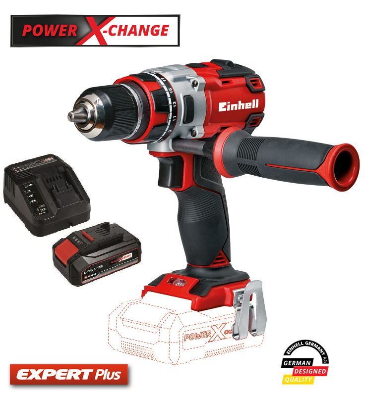 Einhell TE-CD 18 Li BL Solo Akülü Vidalama ve 2,5 Ah Starter Kit