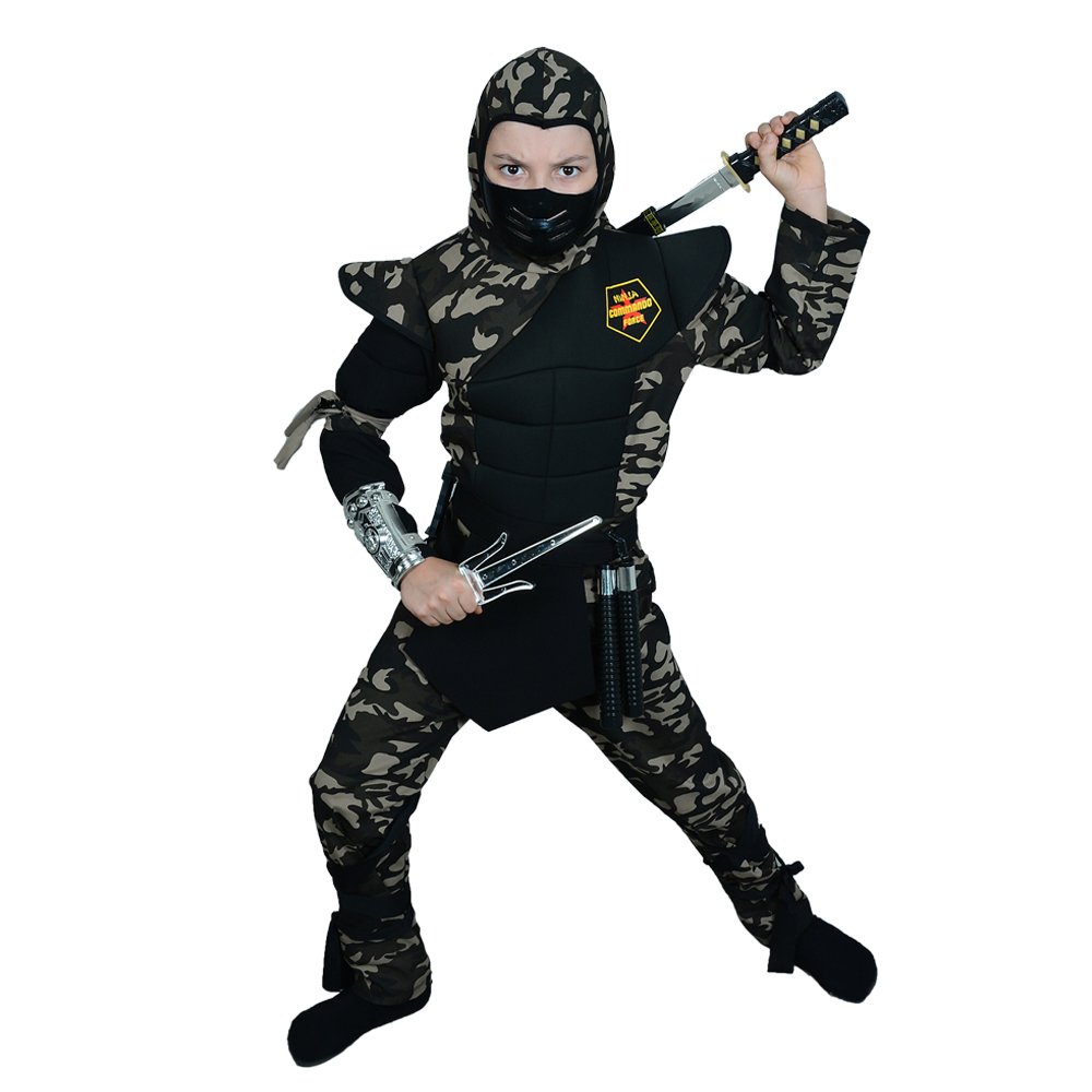 Hkostüm Askeri Komando Ninja Çocuk Kostümü 7-8 Yaş