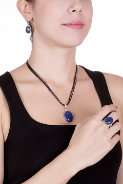 Gümüş Lapis Set