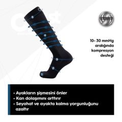 TS5 Seyahat Çorabı-Siyah