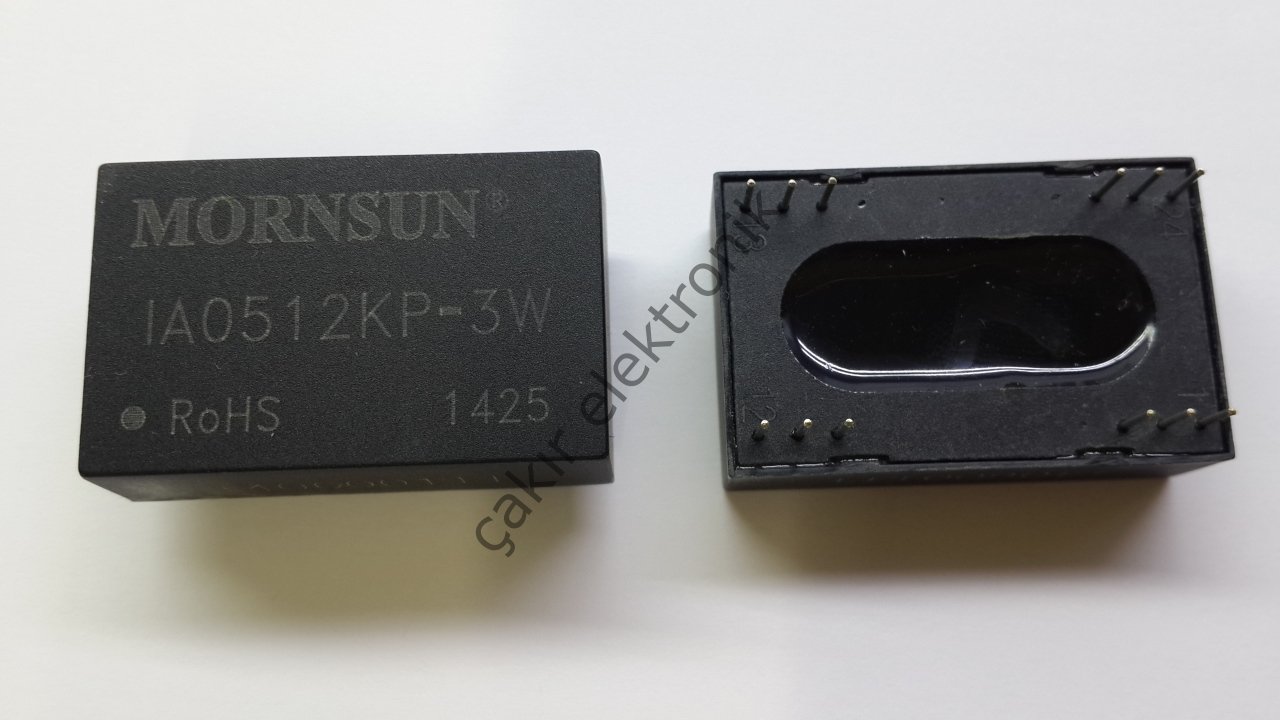 IA0512KP-3W - 0512 - İNPUT 4,75-5,25V. - OUTPUT +-12V. 100MA.