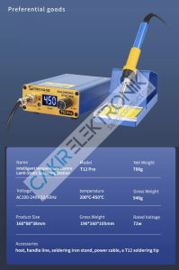 Mechanic T12 Pro Havya Istasyonu, 75W T12PRO - T12-PRO