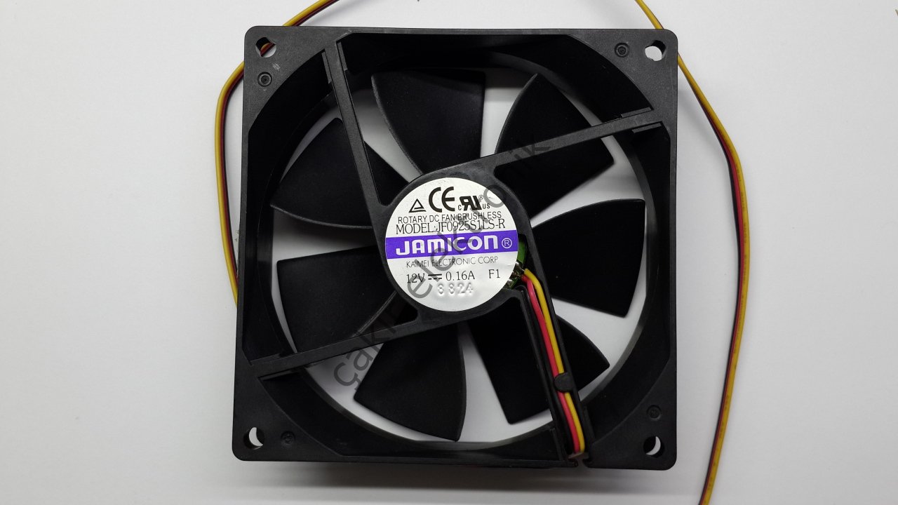 92X92X25 12V DC 0,16A  FAN (3 kablolu)