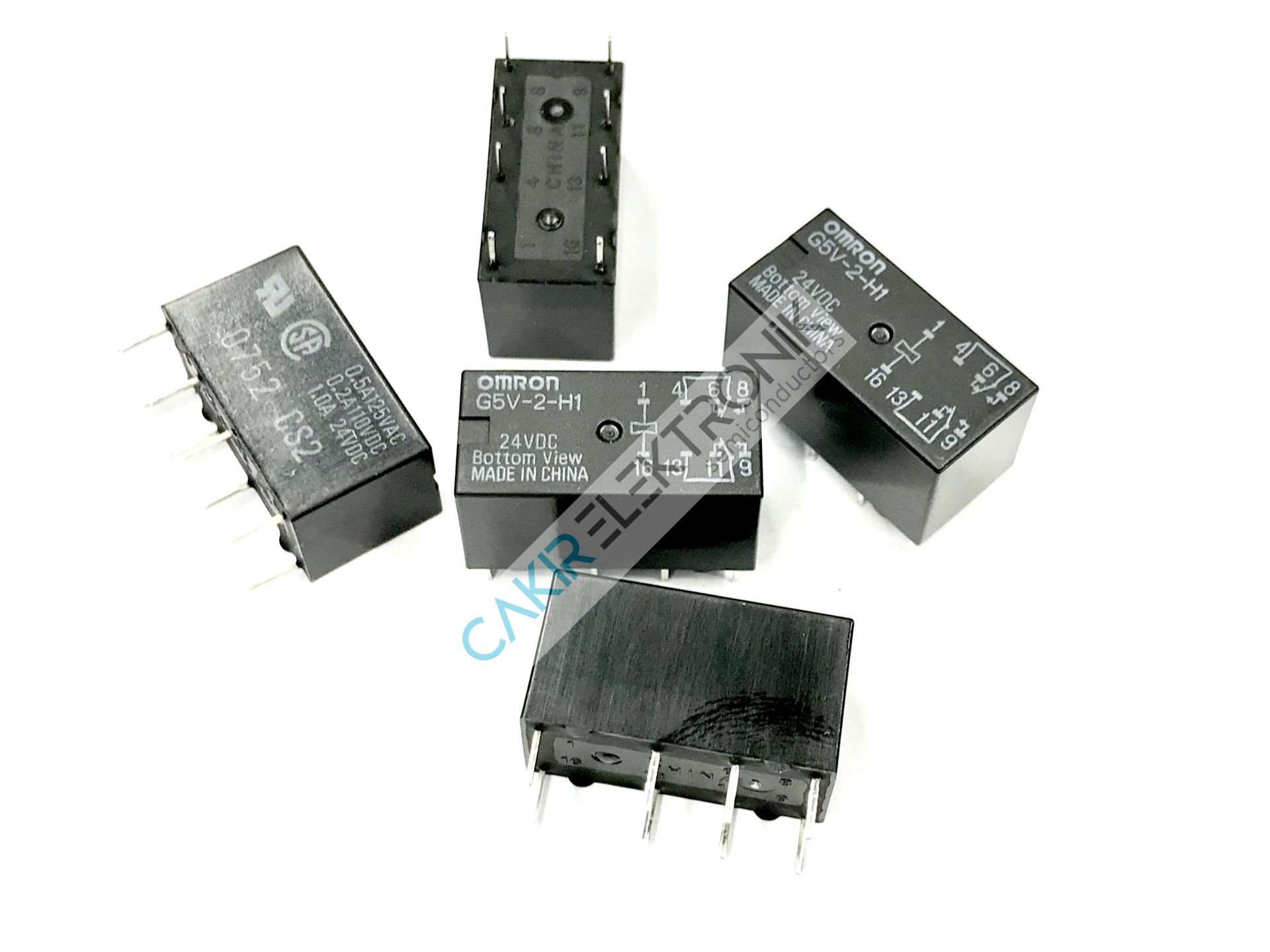 G5V-2-H1-24V - DPDT - 2A 8PİN 24VDC. RÖLE