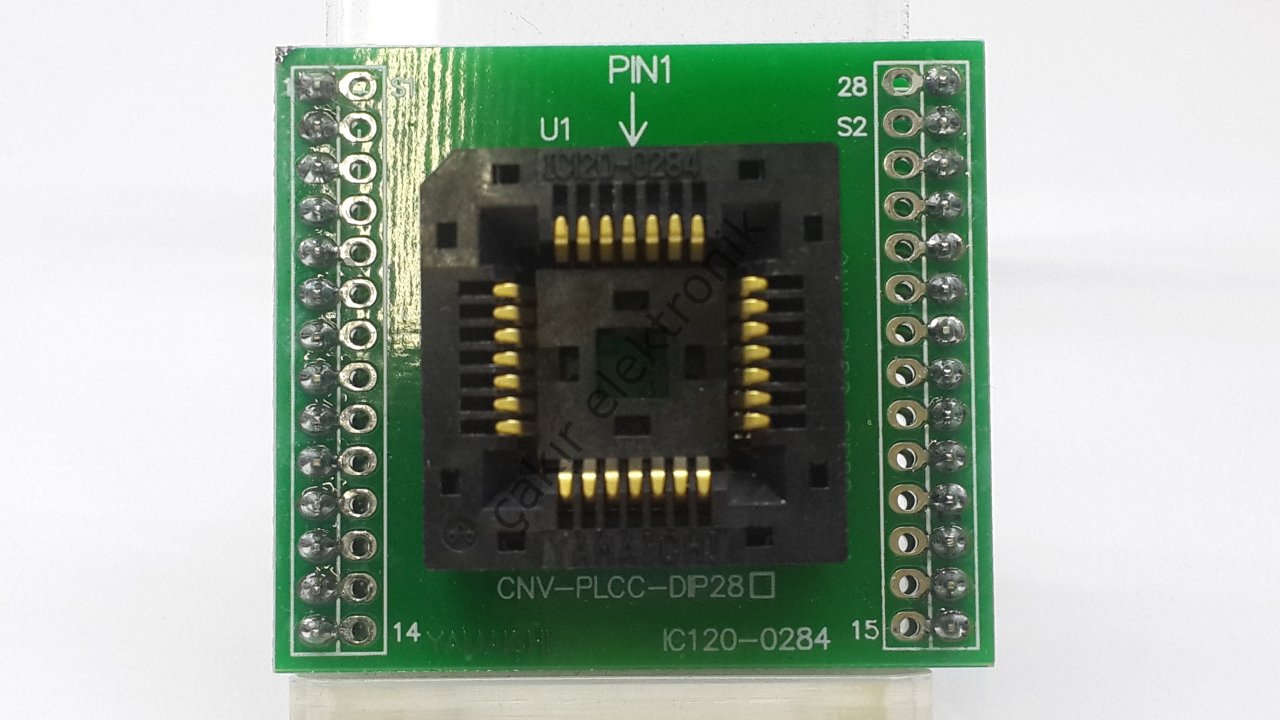 PLCC28 ADAPTÖR SOKET , CNV-PLCC-DIP28 1/1