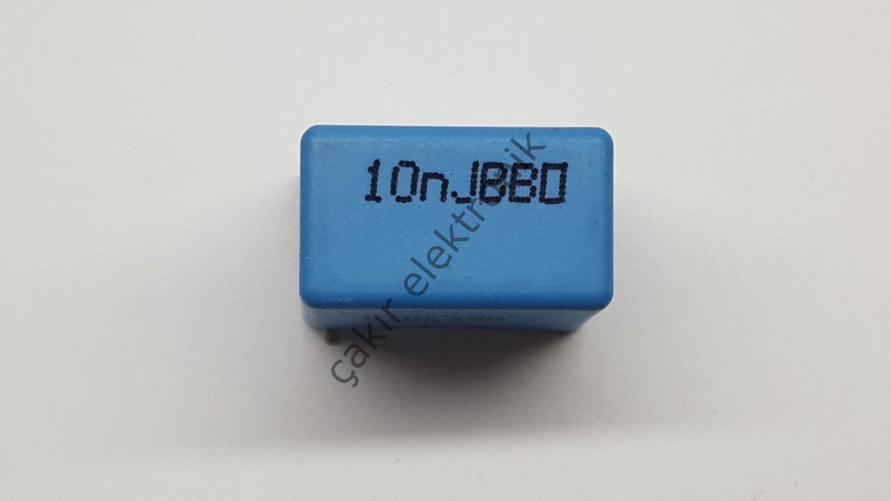 10NF 2500V - 10nJBB0 POLYESTER KONDANSATÖR ,  RİFA 10 X 16 X 18MM.   15MM AYAK ARALIĞI