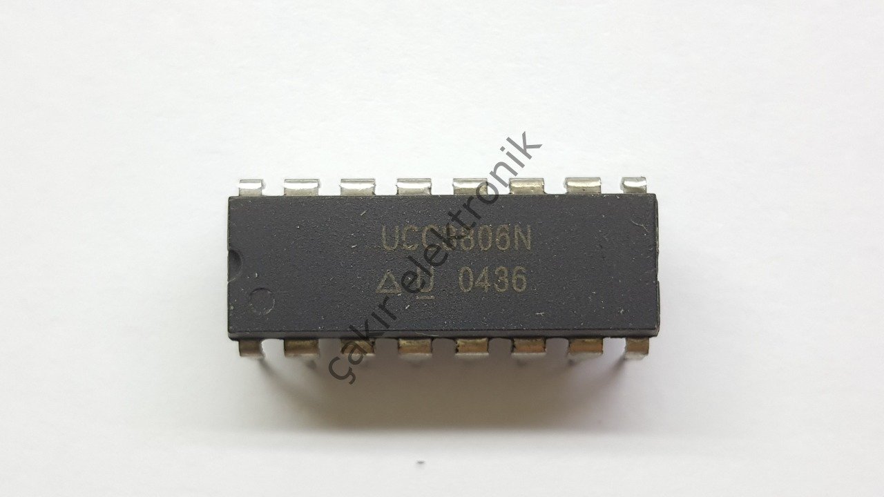 UCC3806N -  UCC3806 - 15V, 0.5A low power BICMOS 1MHz Dual output current mode PWM controller