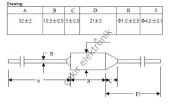 RY115C - TF115C° - 115C° -TERMİK SİGORTA - 10A. 250V. - Thermal Fuse