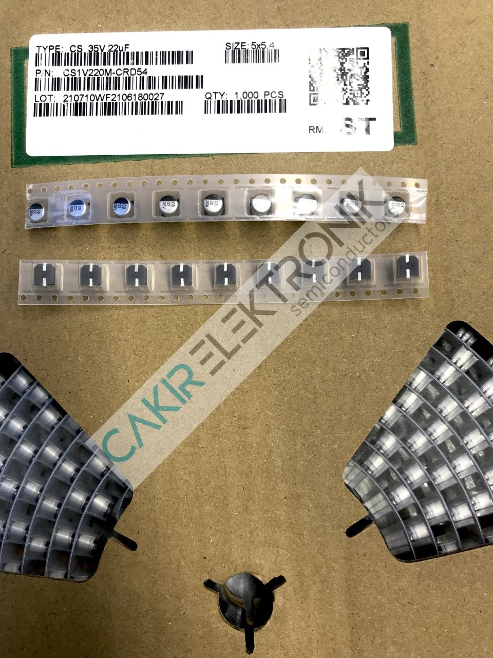 22MF 35V SMD - 22UF 35V SMD    5X5,4 MM. SMD  KONDANSATÖR