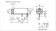 PTF50  , PFT-50 FUSE HOLDER -5X20 CAM SİGORTA YATAĞI ,SİĞORTA YUVASI PCB TİP