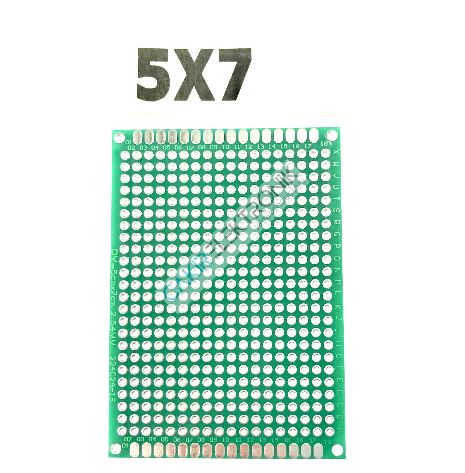 50x70mm pcb 5x7CM ÇİFT YÜZLÜ DELİKLİ PERTİNAKS