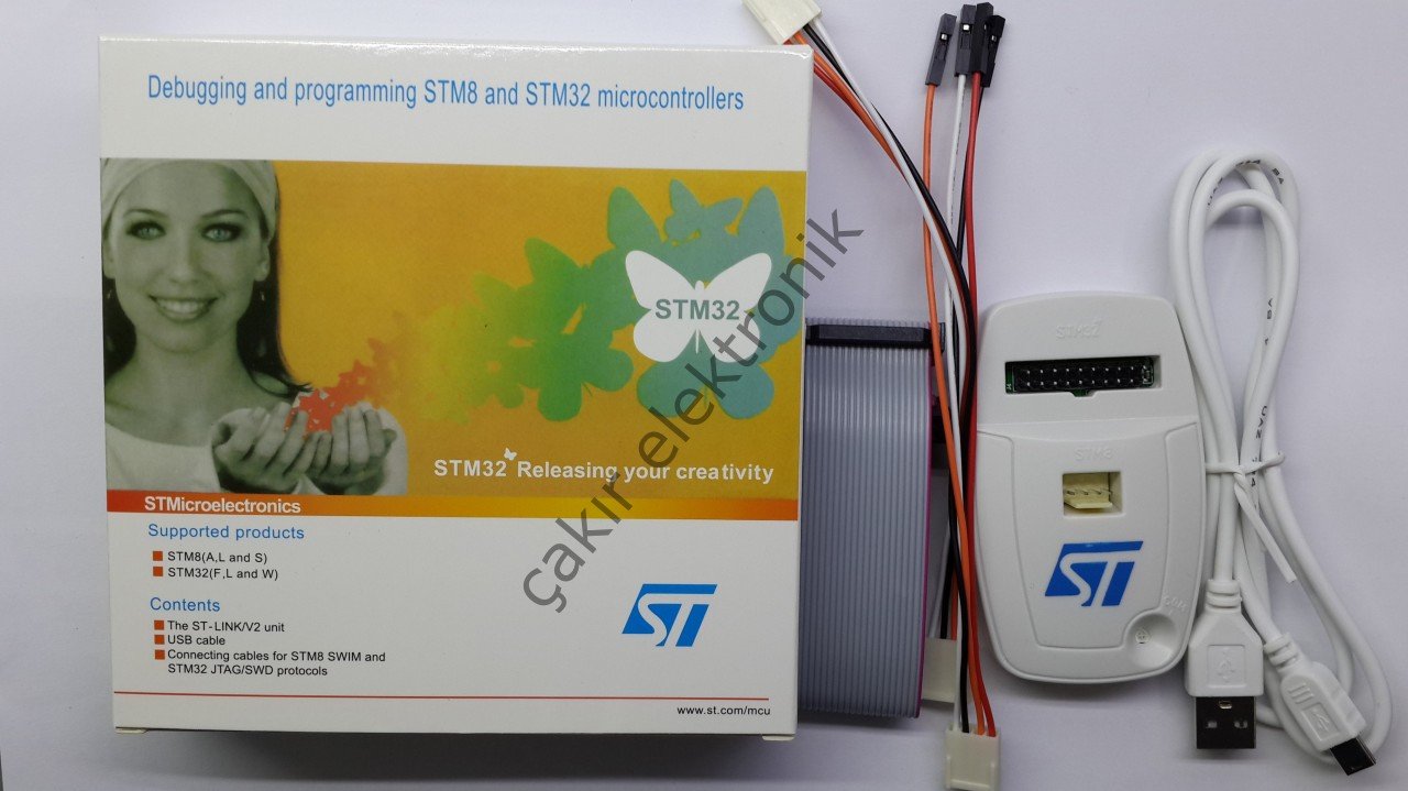 ST-LINK/V2/01-0 - STM8 -ST LINK V2  STM32 PROGRAMLAYICI