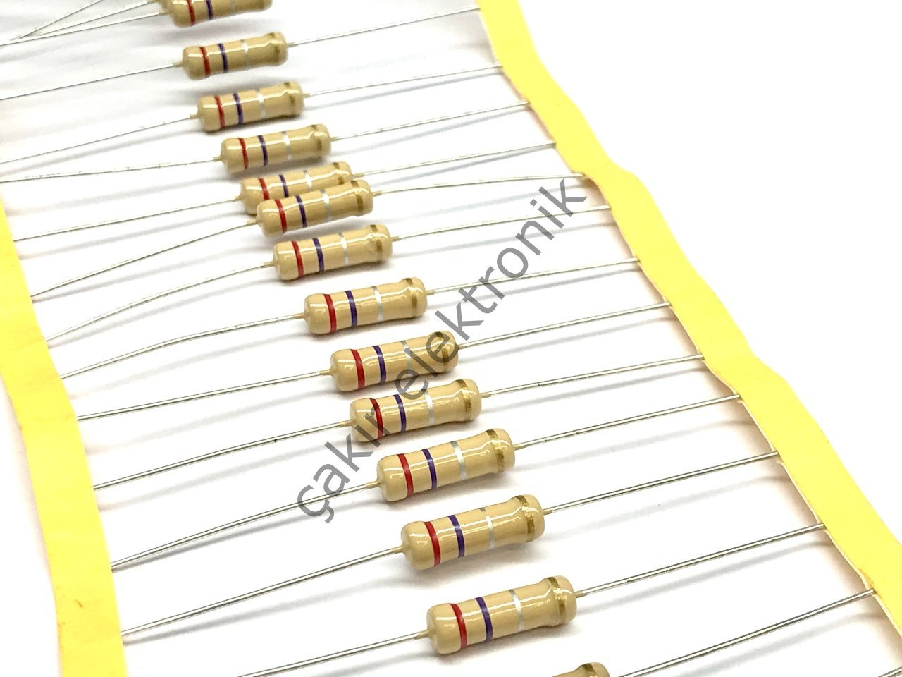 0.27R 2W - 0,27R 2W -  0,27OHM 2W -  0,27Ω - R27 2w  2WAT DİRENÇ