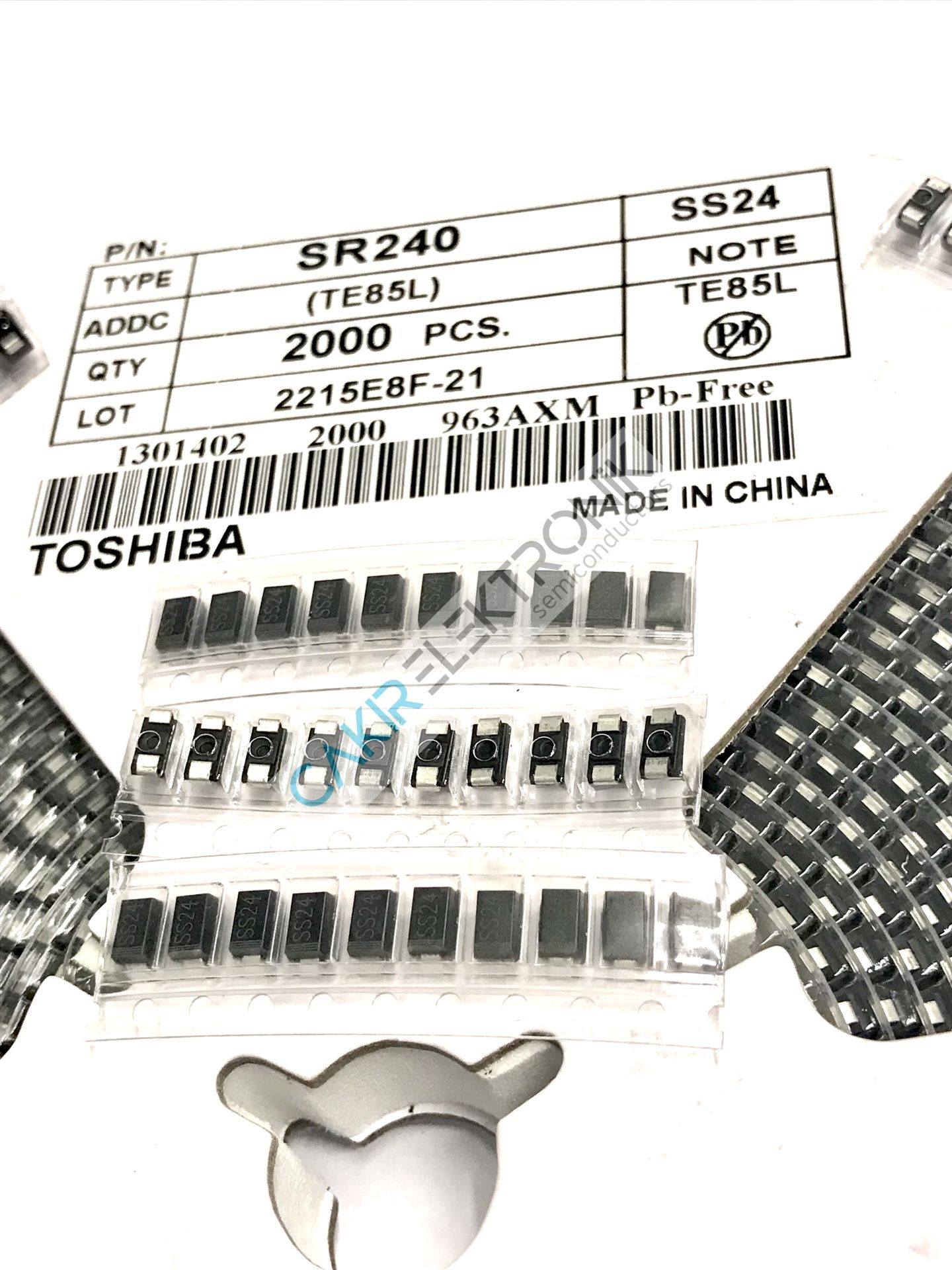 SS24 DIOD - SS24A - SS24 -  SMA - 2A. 40V. SCHOTTKY BARRIER