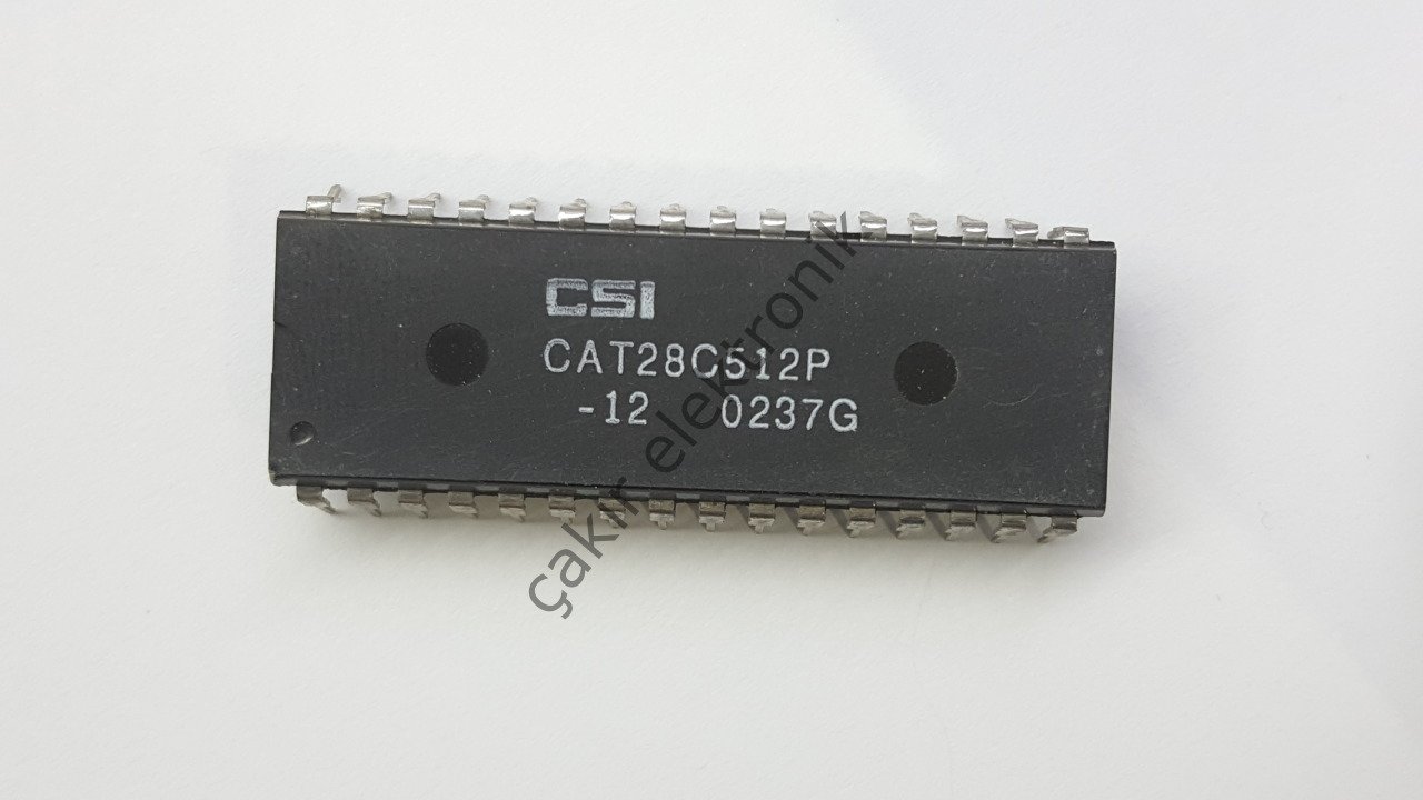 28C512 - CAT28C512P-12 - 512K-Bit CMOS PARALLEL EEPROM