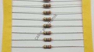 27R - 27 OHM  - 1/4 DİRENÇ - CF1/4 27Ω; 0.25W; ±5%; Ø2.3x6mm; Leads: axial