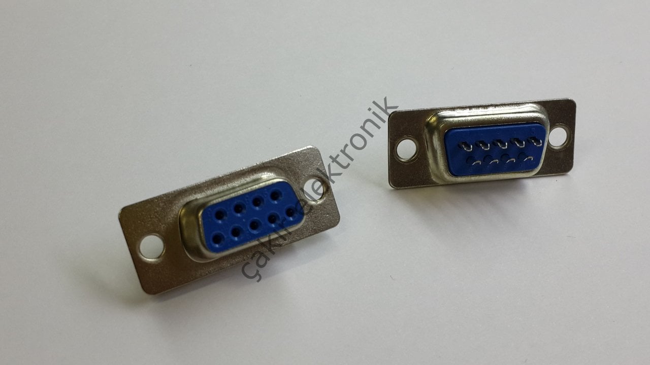 DSUB 9 PİN DİŞİ -  9 pin konnektör bağlantısı