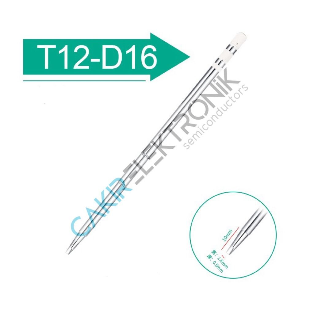 T12-D16 HAVYA UCU  , T12 SERİSİ HAVYA UCU , T12 SERIES SOLDERING IRON TIP