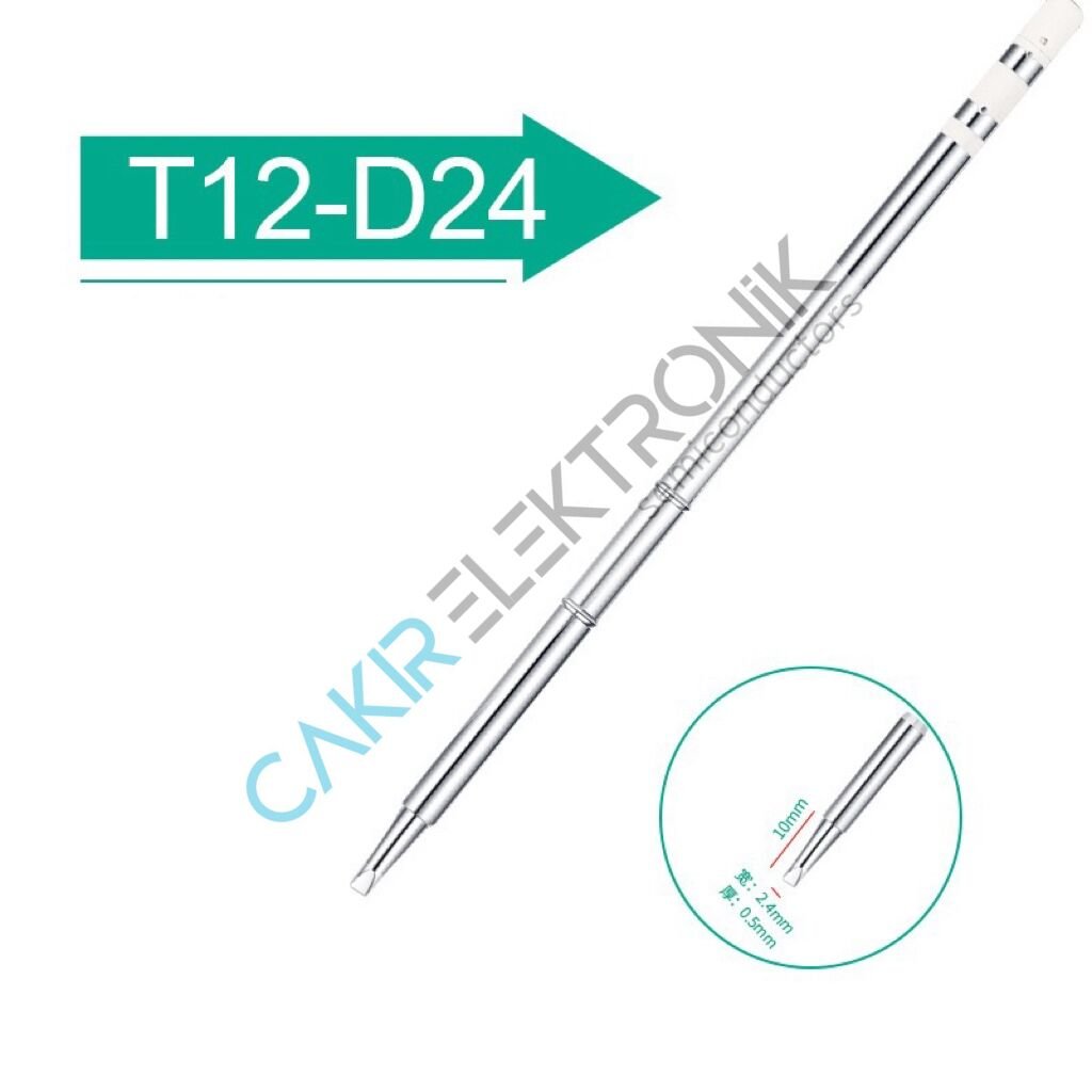 T12-D24 HAVYA UCU  , T12 SERİSİ HAVYA UCU , T12 SERIES SOLDERING IRON TIP