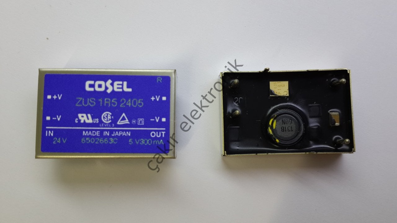 ZUS1R52405 COSEL - İNPUT 18-36V.  OUTPUT 5V. 300MA.