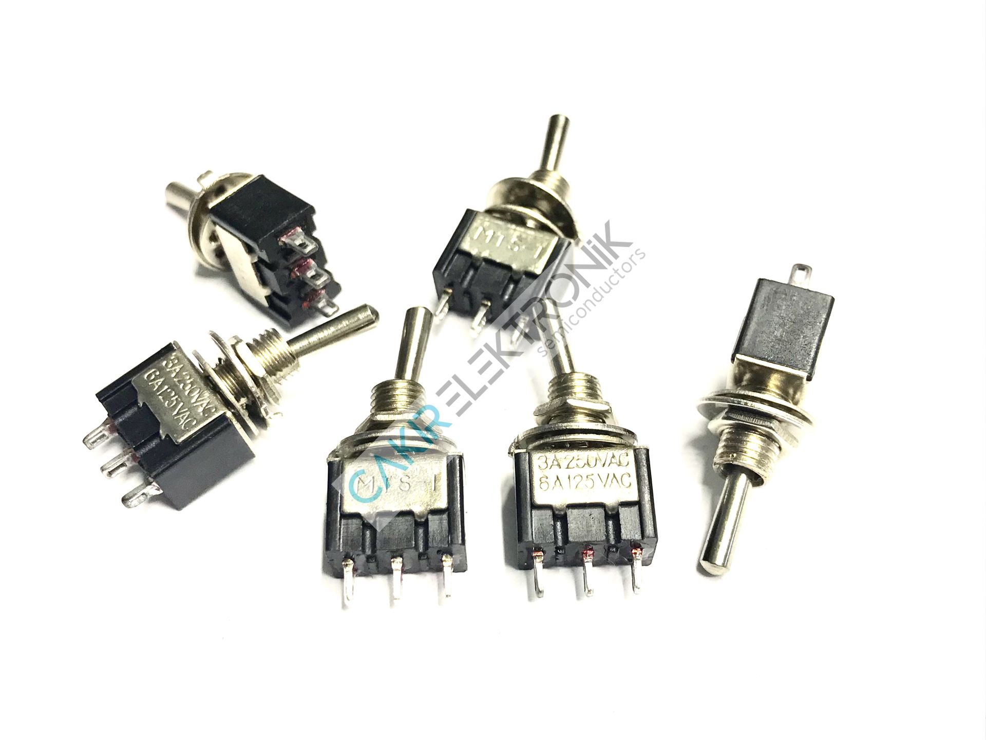 MTS-102 -MTS-1 , MTS1 , 3A 250VAC ANAHTAR ON ON 3P  TOGGLE SWITCH