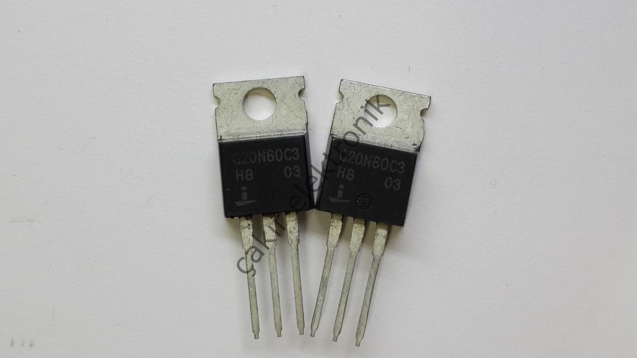 HGTP20N60C3  - G20N60C3 - TO220 - 45A, 600V, UFS Series N-Channel IGBT