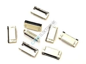 FFC SOCKET DR/DWN 0.5MM-15P - FFC SOKET DR/DWN 0.5MM-15PIN , FFC KONNEKTÖR 15PIN 0,5MM , FFC CONNECTOR 0,5MM