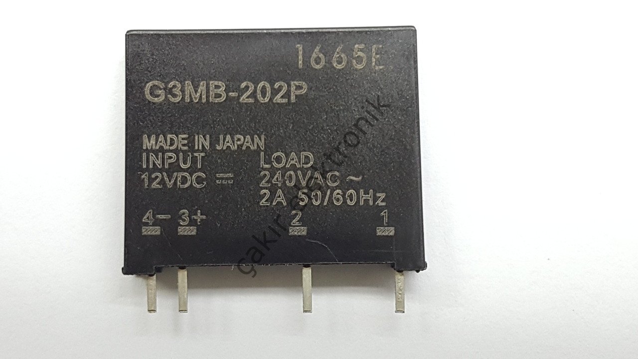 G3MB-202P 12VDC  İNPUT - OUTPUT 220VAC 2A.