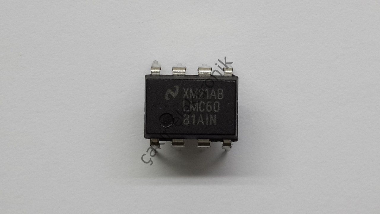 LMC6081AIN , LMC6081 , Precision CMOS Single Operational Amplifier