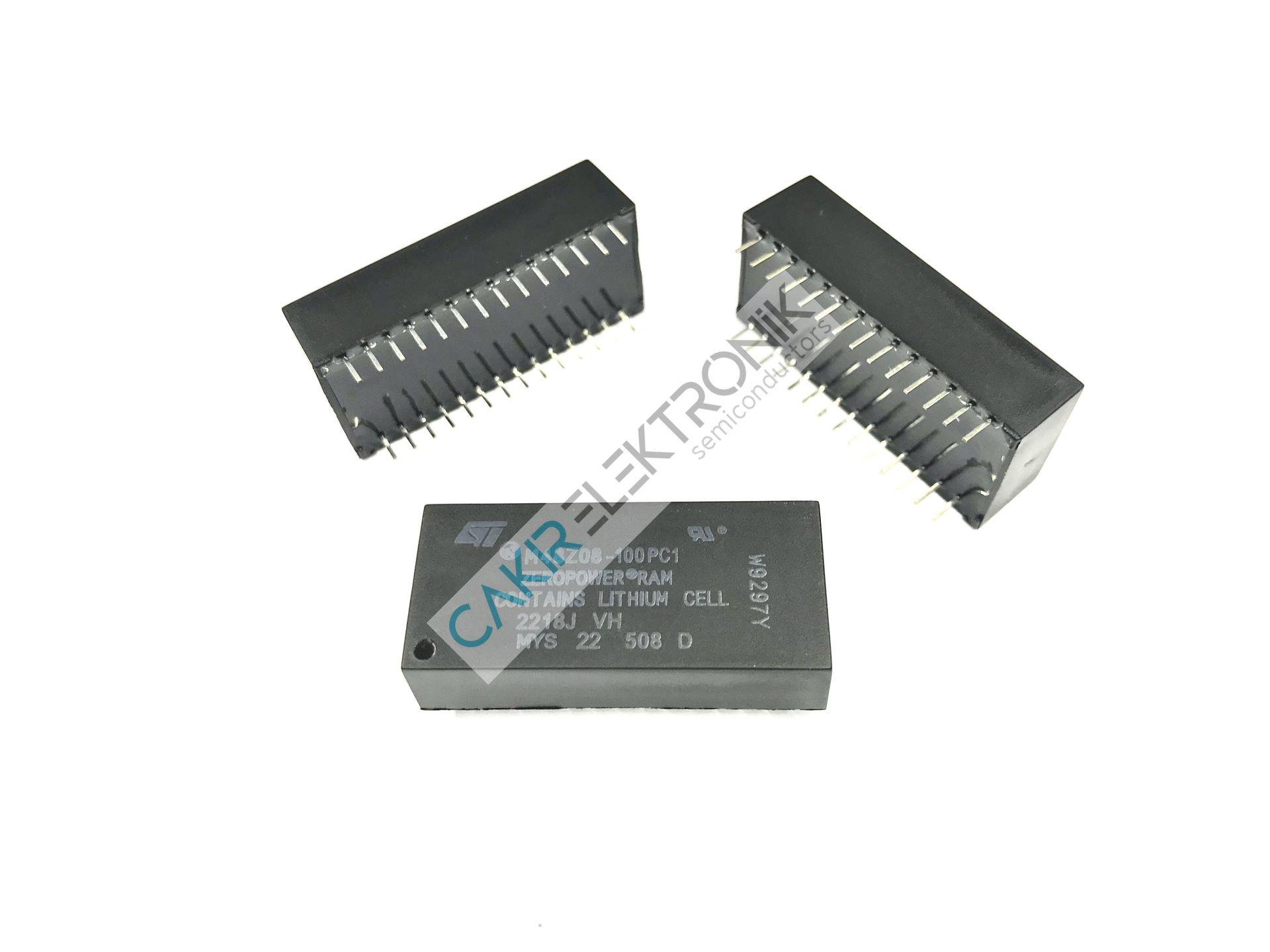 M48Z08-100PC1 - M48Z08 - 5 V, 64 Kbit (8 Kb x 8) ZEROPOWER® SRAM (ORJİNAL)