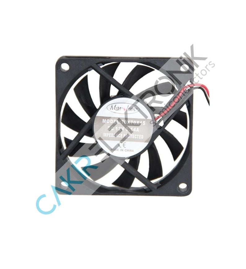 70X70X15MM 12V DC 0,14A. FAN 2TELLİ - 2 KABLO