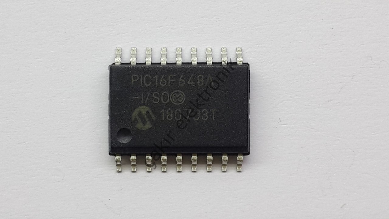 PIC16F648A-I/SO - 16F648 - SSOP20 - Flash-Based, 8-Bit CMOS Microcontrollers  with nanoWatt Technology