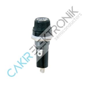 CAM SİGORTA YUVASI, FUSE HOLDER  6X30 ,SİGORTA YUVASI VİDA TİP