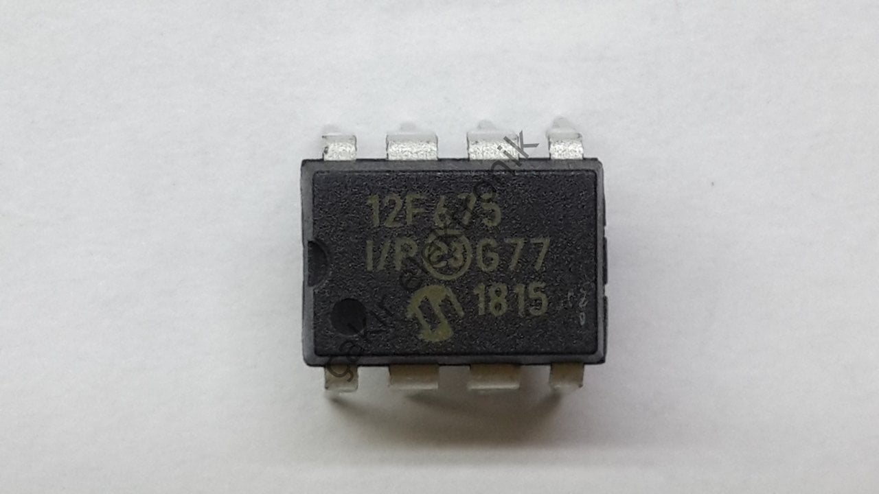 PIC12F675-I/P - PIC12F675 - 8-Pin FLASH-Based 8-Bit CMOS Microcontrollers