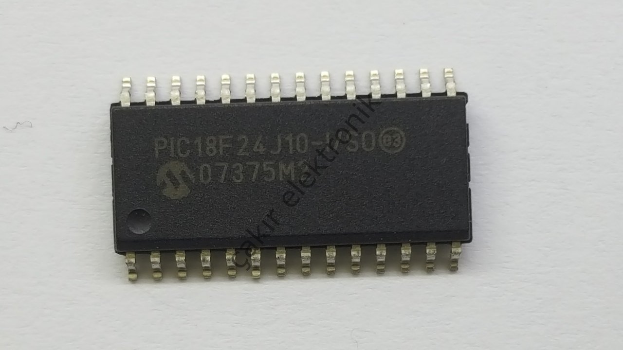 PIC18F24J10-I/SO - 18F24 - 8 Bit MCU, Flash, PIC18 Family PIC18F J1x Series Microcontrollers, 40 MHz, 16 KB, 1 KB, 28 Pins