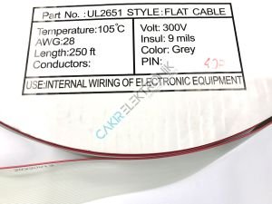 40pin flat kablo , 40 pin flat kablo , 40lı yassı kablo (1 METRE)