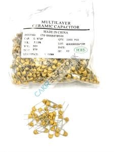 470NF - 474 - 0.47UF 50V - CERAMIC CAPACITOR - 470NF - MULTI -  50V. SERAMİK KAPASİTÖR