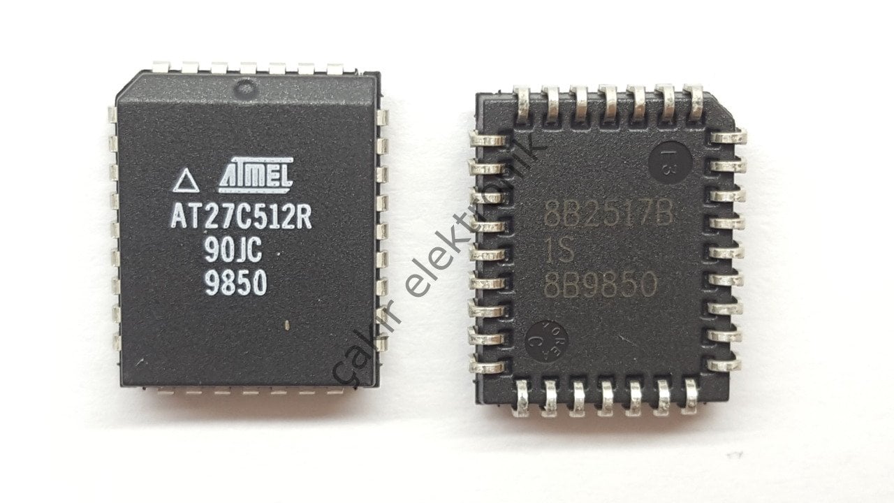 27C512R-90JC - AT27C512R-90JC -27C512 PLCC 512K (64K x 8) OTP CMOS EPROM