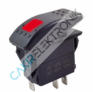 MARİN ON-OFF TOOGLE SWITCH KIRMIZI LEDLİ ( FRIDGE ) 12-24V IC134M-14