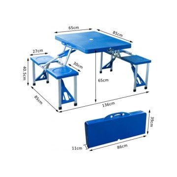 ÇANTA TİPİ PİKNİK MASASI