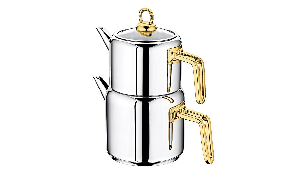 Thales - Çelik Çaydanlık Takımı Gold