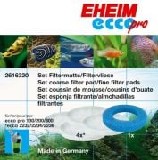 Eheim Ecco Pro 2034-2036 Elyaf ve Sünger Seti