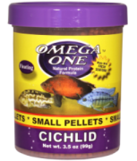Omega One Cichlid Small Pellets 270ml / 99gr.