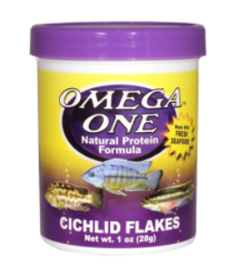 Omega One Cichlid Flakes 50gr Açık