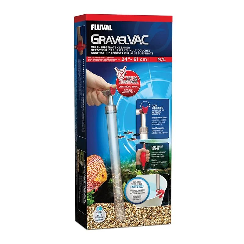 Fluval Gravel Vac M/L Dip Süpürgesi 61cm