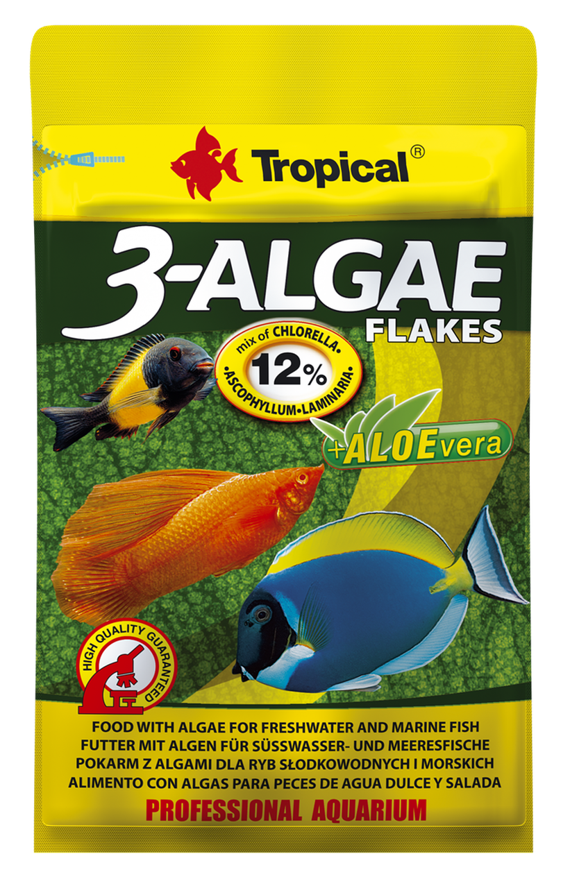 Tropical 3-Algae Flakes 12gr. Zarf