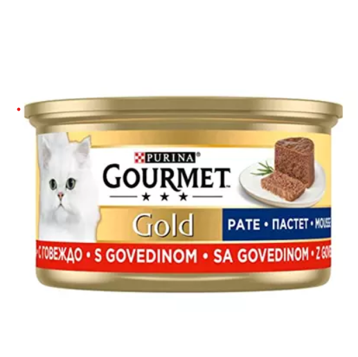 Gourmet Kıyılmış Sığır Etli Yetişkin Kedi Konservesi 85gr.