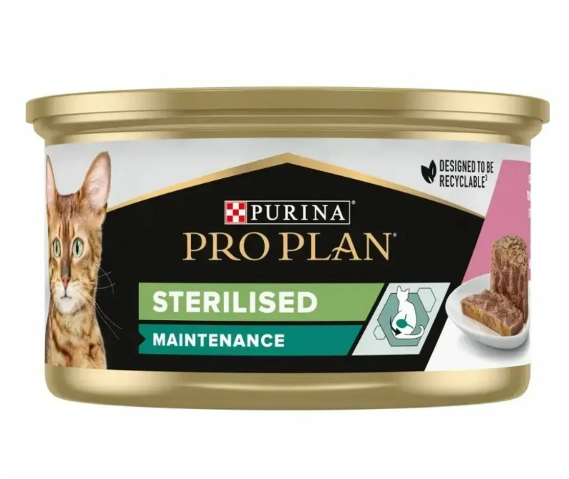 Proplan Ton Balıklı ve Somonlu Kısırlaştırılmış Kedi Konservesi 85 Gr