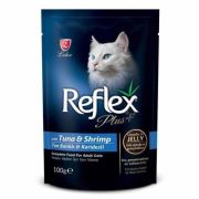 Reflex Plus Ton Balıklı Karidesli Pounch Kedi Konservesi 100gr 24Adet