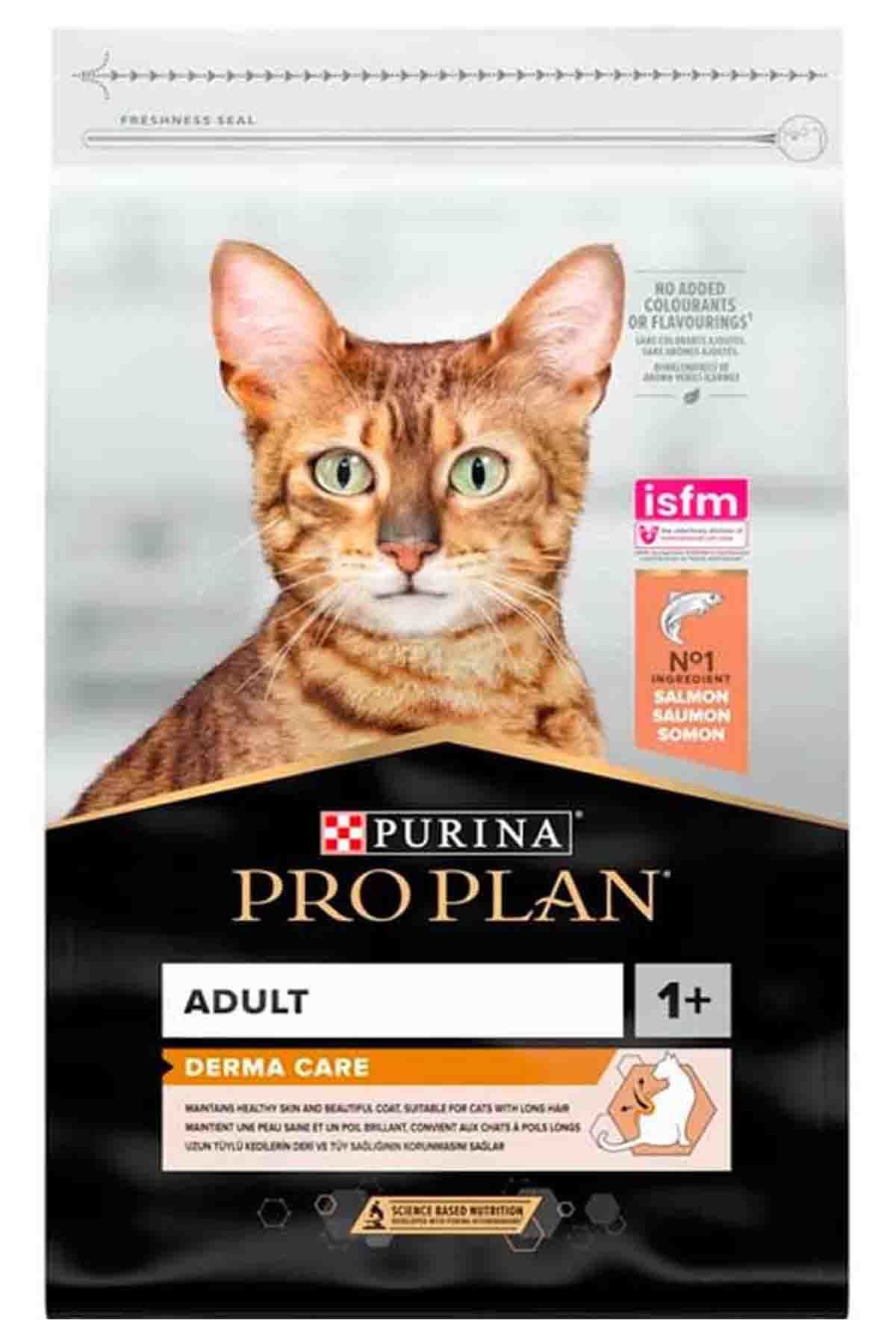 ProPlan Derma Care Somonlu Tüy Sağlığı Destekleyici Yetişkin Kedi Maması 3kg